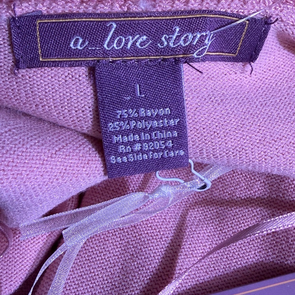 Elegant Pink Cardigan with Sequin Detail - Picture 4 of 7